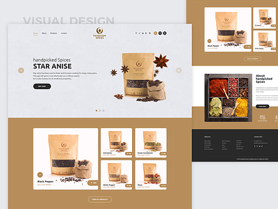 Handpicked Spices Website Design