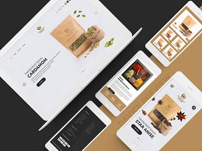 Handpicked Spices Website Design Device Preview