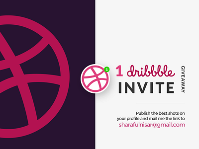 1 dribbble invite giveaway