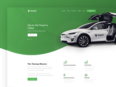 Tesloop - New Project clean developing digitalmix green marketing simple tesloop ui ux