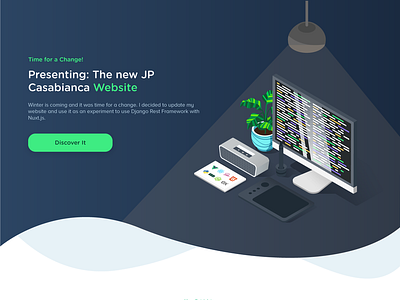 New JP Casabianca Website design flat illustration minimal ui ux vector web website