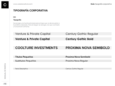 Coolture Investments Typography design typorgraphy