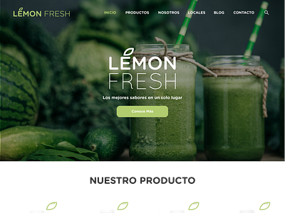 Lemon Fresh Landing Page