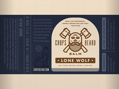 CHOPS Beard Balm - Lone Wolf Label