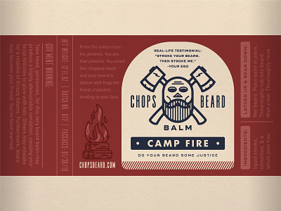 CHOPS Beard Balm - Camp Fire Label