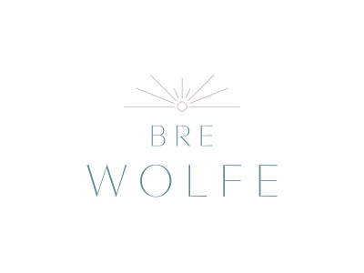 Bre Wolfe | Logo Design branding life coach logo minimal logo wellness