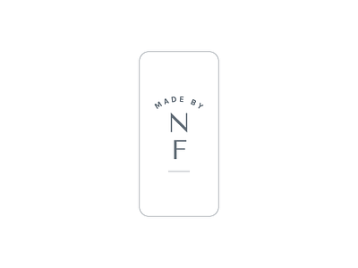 Made by NF | Mark branding clean minimal minimal brand mark minimal branding minimalist design simple branding