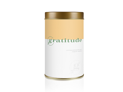 Package Design for Matcha Tea | Gratitude Matcha brand design holistic design package design package mockup packaging packaging mockup