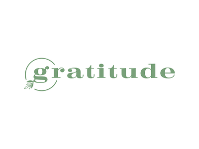 Typography Logo Design | Gratitude Matcha