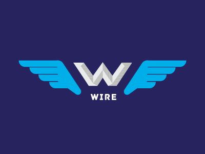 Wire identity logo wire