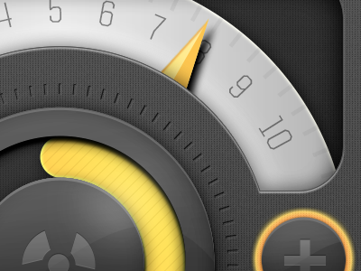 Geiger Counter Widget geiger counter ui design widget