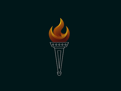 Torch fire illustration torch