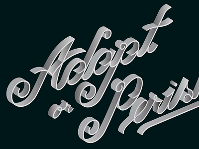 Adapt or Perish lettering type typography