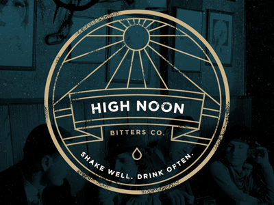 High Noon bitters branding identity