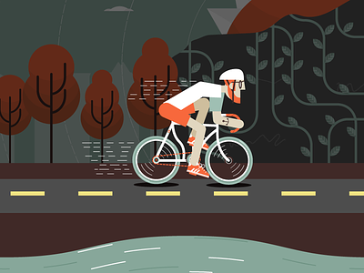 Cyclist cyclist illustration