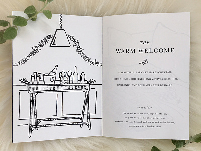 Warm Welcome Vignette bar black white drawing line drawing micron pens sketch vignette warm welcome