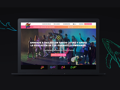 Chocó to Dance - UI Design colombia design ui ux website