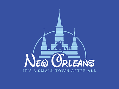It's A Small Town After All dirty coast disney new orleans parody tshirt