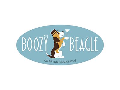 The Boozy Beagle beagle cocktails logo