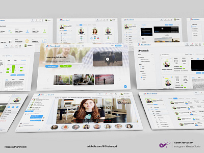 Talkengo.com UI/UX asterixarts chat app dashboard hossein mahmoodi ihmahmoodi iran landing page settings talkengo talkengo.com teach english ui uiux ux video app تانگو