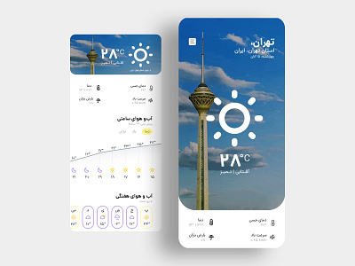 XWeather - Weather Forecast App app asterixarts dailyui hossein mahmoodi ihmahmoodi iran mobile ui uiux user interface ux weather weather app weather forecast رابط کاربری