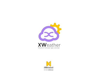 XWeather Logo app asterixarts clean hossein mahmoodi icon ihmahmoodi logo minimal ui weather weather app weather forecast weather icon weather logo xweather رابط کاربری
