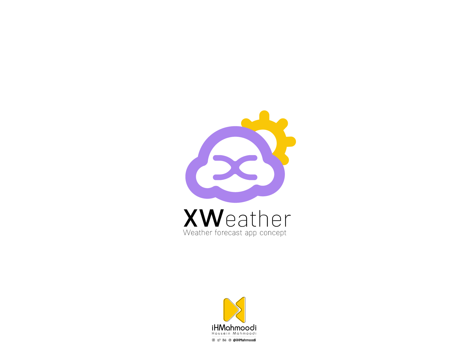 XWeather Logo by Hossein Mahmoodi on Dribbble