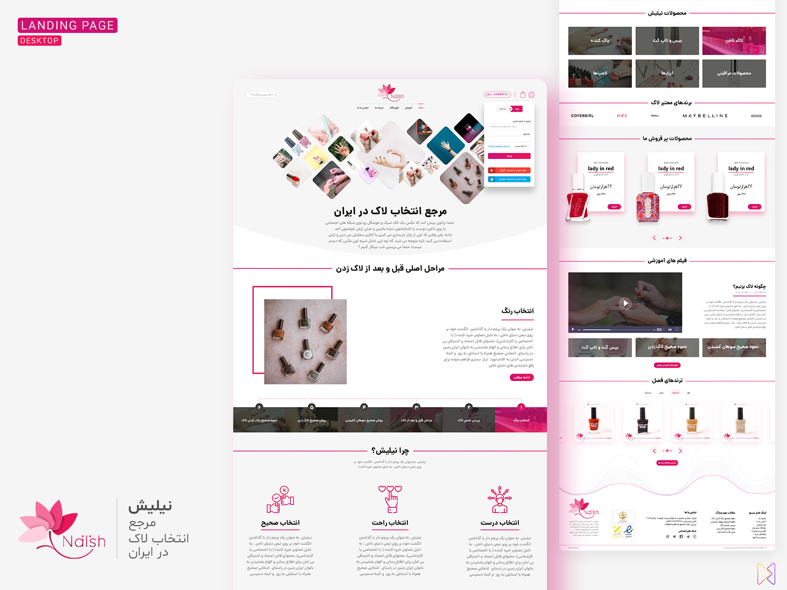 Nailish Nail polish services by Hossein Mahmoodi on Dribbble
