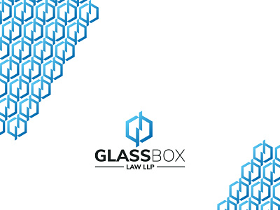 Glassbox brand glass isometric law logo polygon symmetry