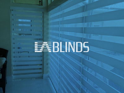 LA blinds blinds brand branding curtain logo shutter windows