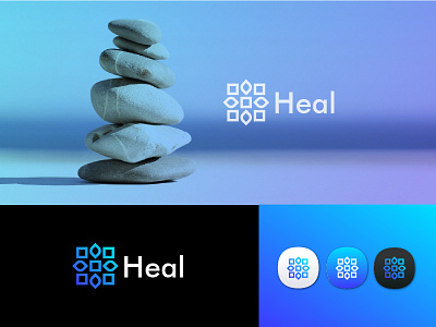 Heal brand brandidentity branding heal health leaf logo mark minimalist
