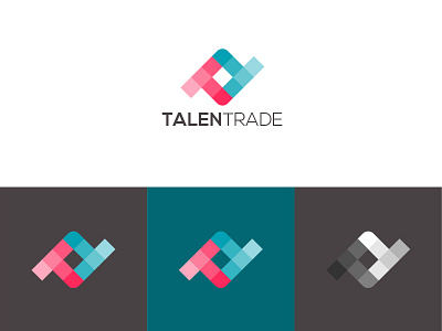 Talen Trade brand logo simple t talent trade trading tt