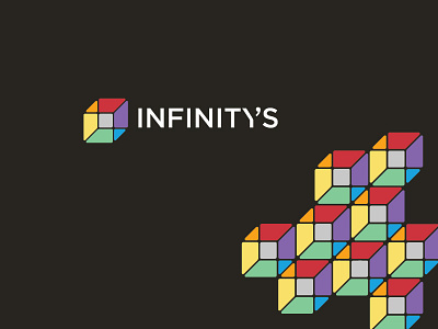 Infinitys Brand box brand colorful infinity logo simple