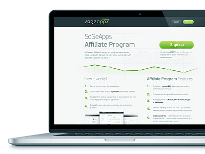 Sogeapps Partners promo site soge web