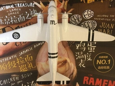 飞向腾冲的dc-7 branding handcrafted logo model s plane repaint toys vintage white