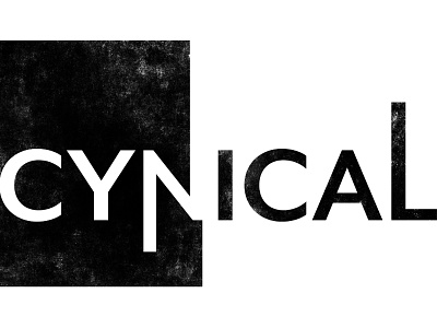 Cynical blackandwhite concept negativespace styleframe type typography contrast textures