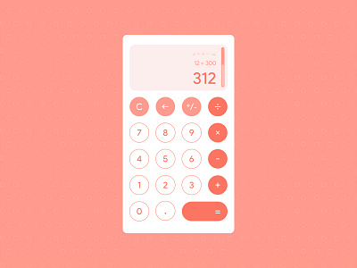 Daily UI Challenge #004 - Calculator app daily 100 challenge dailyui dailyui 004 design ui ux vector