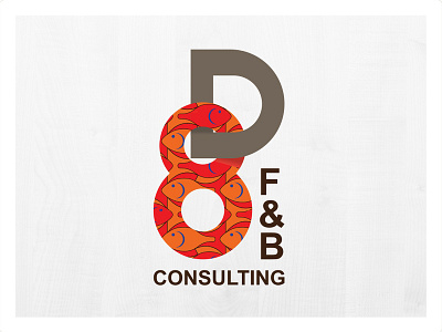 Logo for D8 design logo typography vector