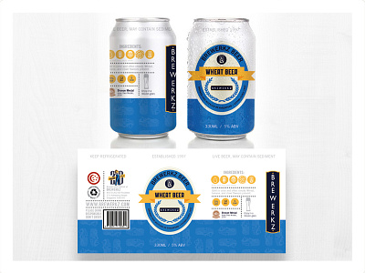 330ml Can Packaging for Brewerkz Wheat Beer