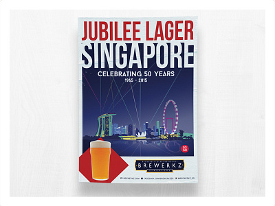 Poster for Jubilee Lager by Brewerkz