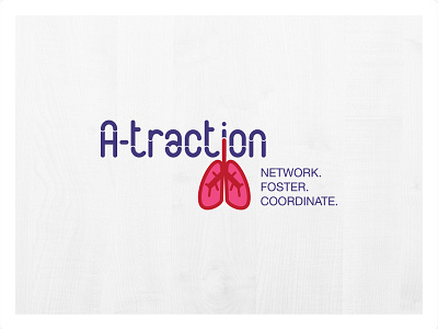 A-traction Logo branding design illustration logo vector
