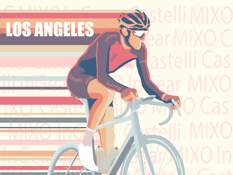 cyclingIllustration art bicycle bicycleart bike business cycling design downtown los angeles dtla graphic design graphicdesign illustration illustrator los angeles olympics sport sports typography vector