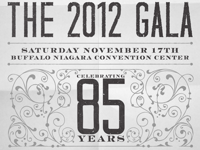 Urban League 2012 Gala - Bottom custom design font invitation invite lettering letters newspaper print type typography