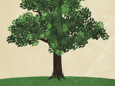 SPCA - Paws in the Park Poster design dog illustration leaves paw print poster print tree