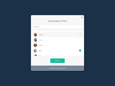 Layer Two Invite Users to Project / Team