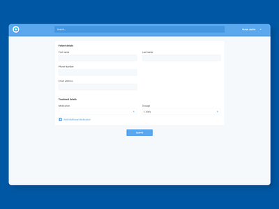 Add New User / Create Profile Form app blue create design desktop enterprise form form field minimal page product profile software tracking ui user ux web website