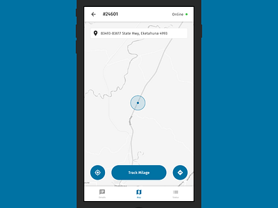 Remote Vehicle Field Service App Map