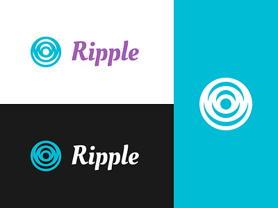 Ripple - Logo app brand branding design flat icon identity illustration logo logotype typography vector