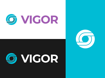 Vigor - Logo branding design flat icon idenity illustration logo logotype type typography vector