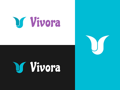 Vivora - Logo brand branding design flat icon identity illustration logo logotype type typography vector